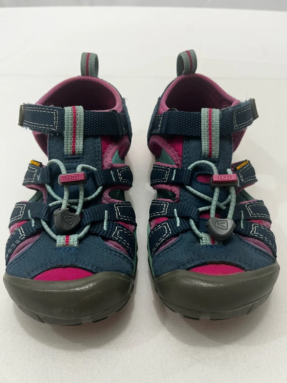 Keen Seacamp II CNX Kids Size 2 Water Sandals Blue/Pink